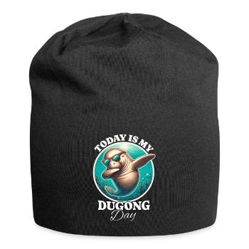 Manatee Dugong - Jersey Beanie - black - Front
