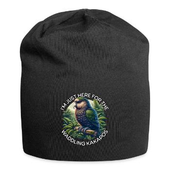 Kakapo Nachtpapagei - Jersey-Beanie - Schwarz - Vorne