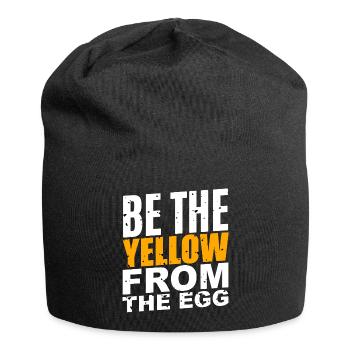 Soyez le jaune de l’œuf - Bonnet en jersey - noir - Devant