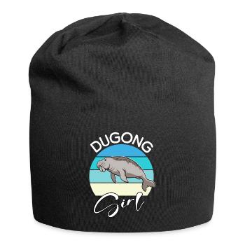 Dugong Girl Seekuh - Jersey-Beanie - Schwarz - Vorne