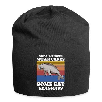 Manatee Saying - Jersey Beanie - black - Front