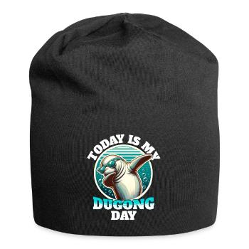 Manatee Dugong - Jersey Beanie - black - Front