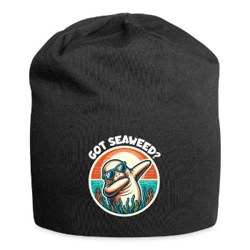 Manatee Saying Dugong - Jersey Beanie - black - Front