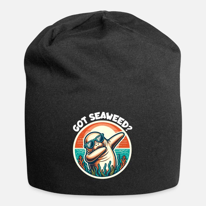 Lamantin Disant Dugong - Bonnet en jersey - noir