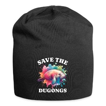 Sauver le lamantin - Bonnet en jersey - noir - Devant