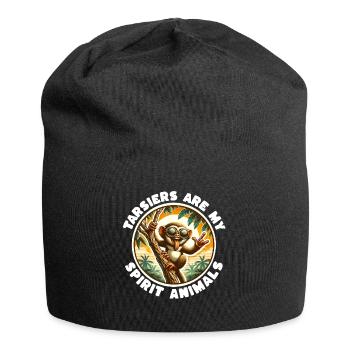 Lustige Koboldmaki Sprüche - Jersey-Beanie - Schwarz - Vorne