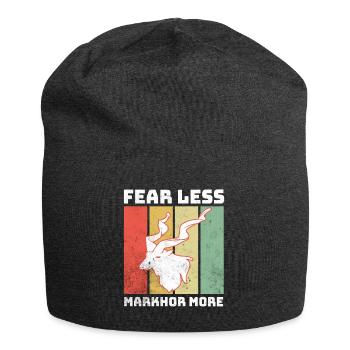 Markhor Screw Goat - Jersey Beanie - charcoal grey - Front