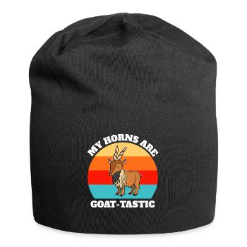 Screw Goat Sayings - Jersey Beanie - black - Front