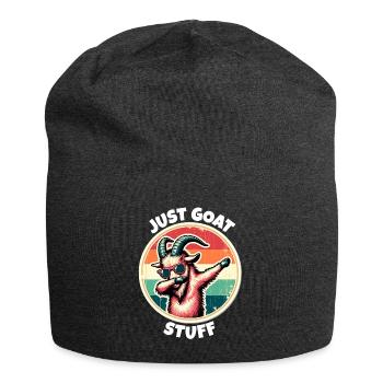 Screw Goat Saying - Jersey Beanie - charcoal grey - Front
