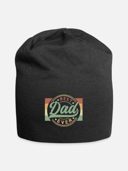 Bester Papa aller Zeiten Vatertag Papa Geschenke Papa - Jersey-Beanie - Schwarz