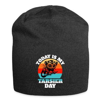 Koboldmaki Tarsier - Jersey-Beanie - Anthrazit - Vorne