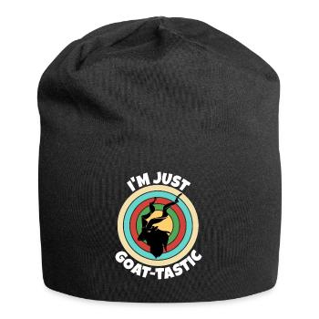Screw goat Markhor - Jersey Beanie - black - Front