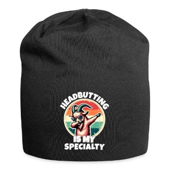 Screw Goat Sayings - Jersey Beanie - black - Front