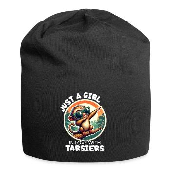 Mädchen Liebt Koboldmaki - Jersey-Beanie - Schwarz - Vorne