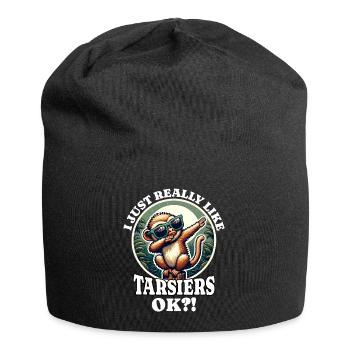 Ich Liebe Koboldmaki Spruch - Jersey-Beanie - Schwarz - Vorne