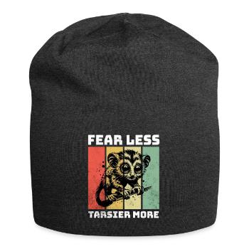Tarsier Koboldmaki - Jersey-Beanie - Anthrazit - Vorne