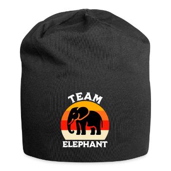 Funny Sumatran Elephant Sayings - Jersey Beanie - black - Front
