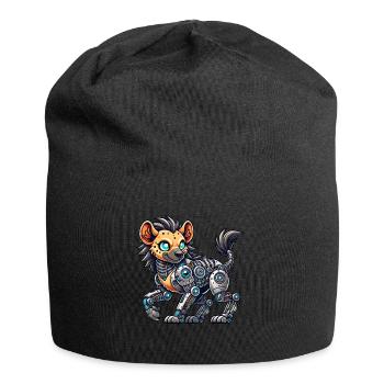 Cool Hyena Cyborg Robot Mech - Bonnet en jersey - noir - Devant