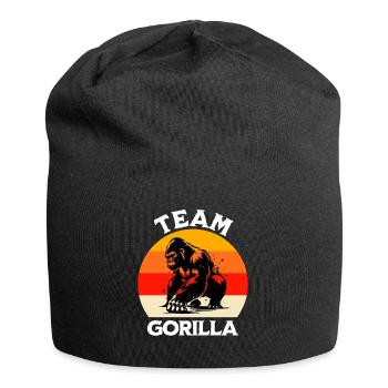 Lustige Berggorilla Sprüche - Jersey-Beanie - Schwarz - Vorne