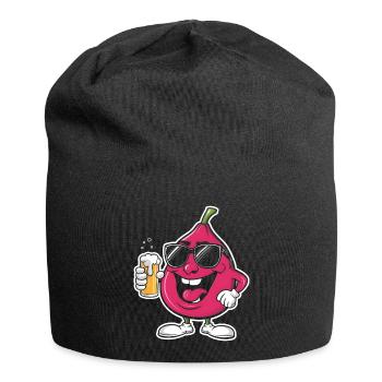 Feige Bier - Jersey-Beanie - Schwarz - Vorne