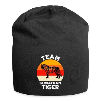 Lustige Sumatra Tiger Sprüche - Jersey-Beanie - Schwarz - Vorne