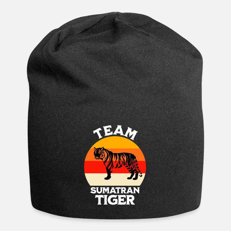 Lustige Sumatra Tiger Sprüche - Jersey-Beanie - Schwarz
