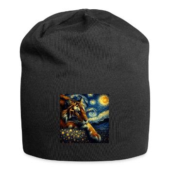 Malaysia Tiger Starry Night - Jersey Beanie - black - Front