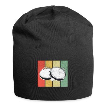 Tamburello Rétro - Bonnet en jersey - noir - Devant