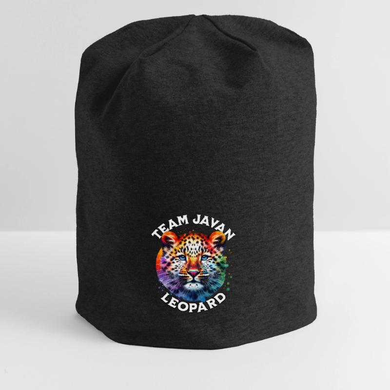 Java Leopard Sprüche Jersey-Beanie