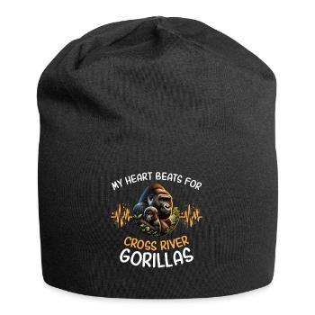 Cross River Gorilla Heart Line - Bonnet en jersey - noir - Devant