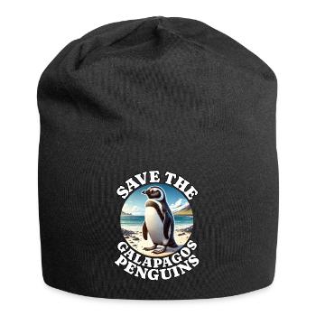 Galapagos Penguin - Jersey Beanie - black - Front