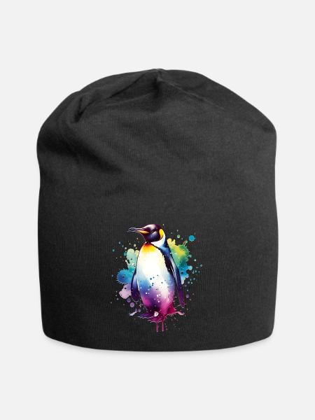 Galapagos Pinguin - Jersey-Beanie - Schwarz