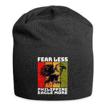 Philippine Eagle Monkey Eagle - Jersey Beanie - black - Front