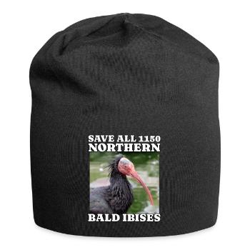 Save Northern Bald Ibis - Jersey Beanie - black - Front