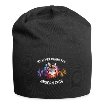 Chat Chat des Andes Heartline - Bonnet en jersey - noir - Devant