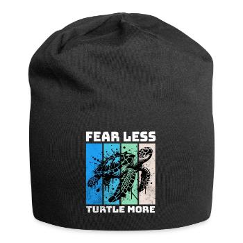 Tortue imbriquée Karettschildkröte - Bonnet en jersey - noir - Devant