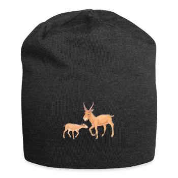 Saiga Antilope - Jersey-Beanie - Anthrazit - Vorne