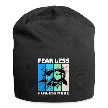 Finless Porpoise Yangtze Smooth Dolphin - Jersey Beanie - black - Front