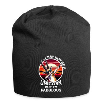 Saiga Antelope Saying Saiga Antelope - Jersey Beanie - black - Front