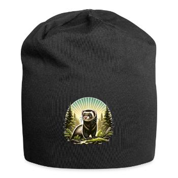Iltis Schwarzfussiltis - Jersey Beanie - black - Front
