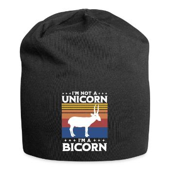 Saiga Antelope Sayings - Jersey Beanie - black - Front