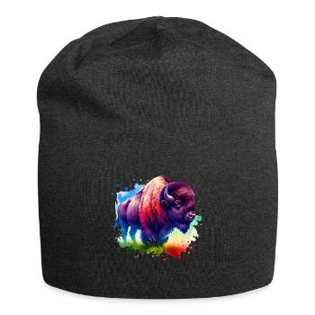Bison Buffalo - Bonnet en jersey - charbon - Devant