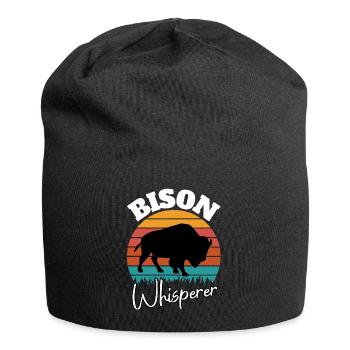 Buffalo Whisperer - Jersey Beanie - black - Front