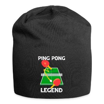Légende du ping-pong - Bonnet en jersey - noir - Devant