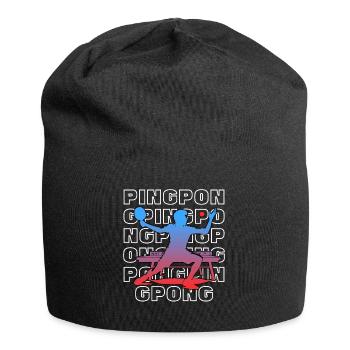Ping Pong - Jersey-Beanie - Schwarz - Vorne
