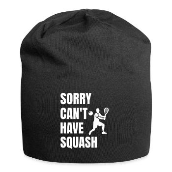 Funny Squash Saying - Jersey Beanie - black - Front
