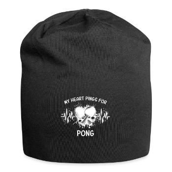 Ping Pong EKG - Jersey-Beanie - Schwarz - Vorne