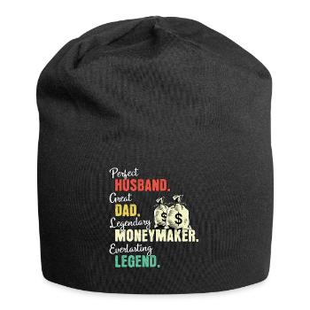 Money earner dad - Jersey Beanie - black - Front