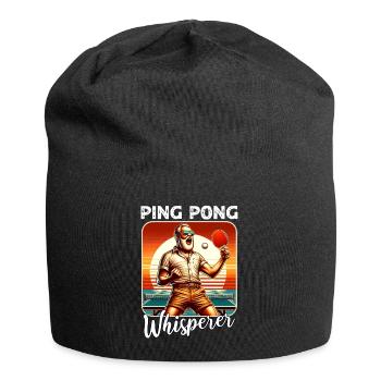 Ping Pong Tischtennis - Jersey-Beanie - Schwarz - Vorne