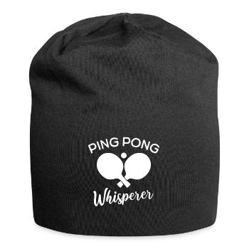 Chuchoteur de ping-pong - Bonnet en jersey - noir - Devant